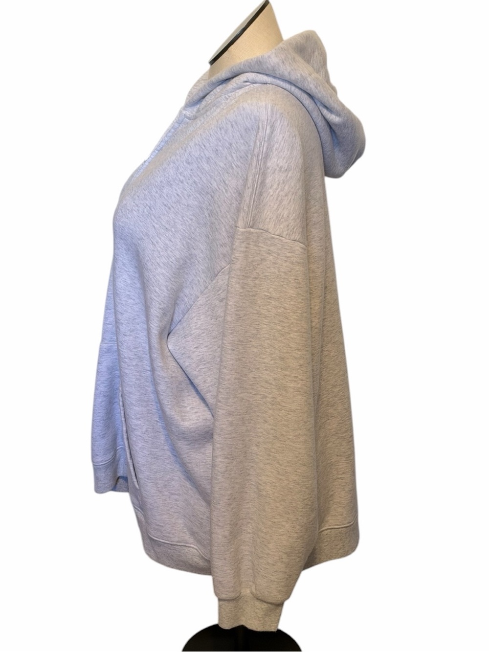 SKIMS Light Heather Gray Zip Hoodie - Picture 5 of 7